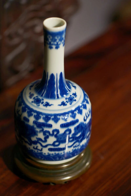 Azure Dragon Vase — A Symbol of Power, Prosperity, and Imperial Elegance