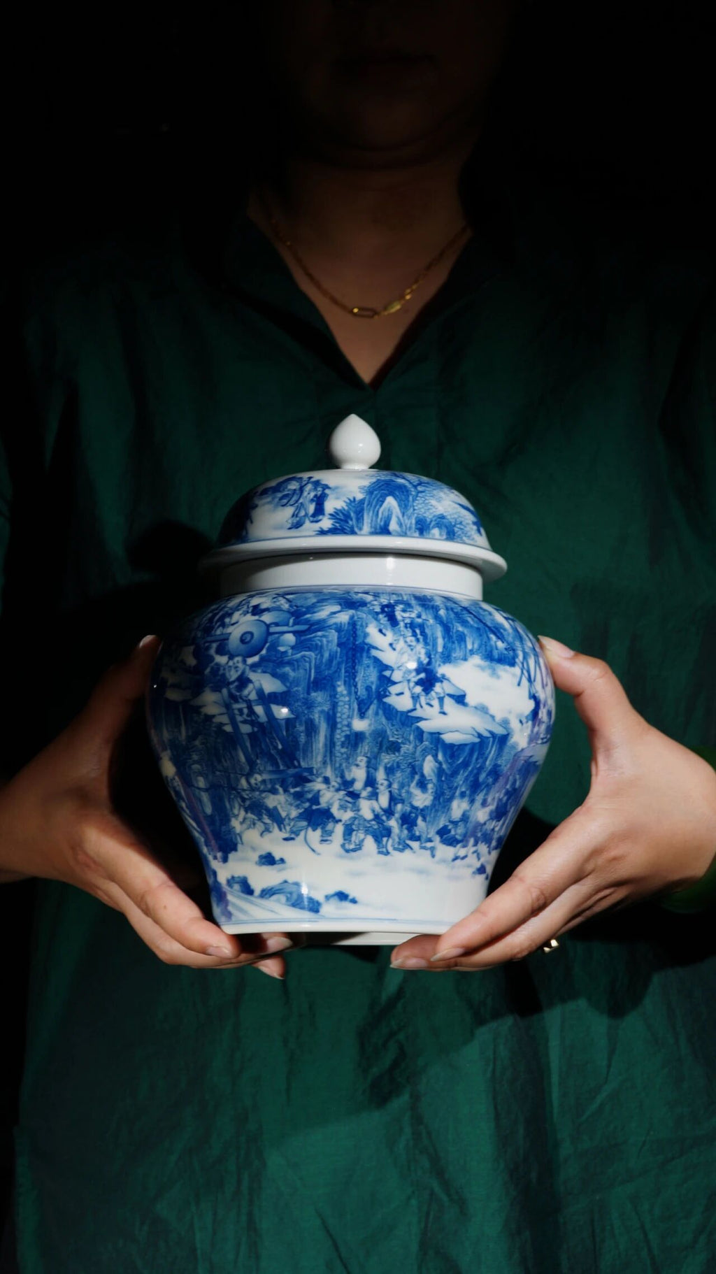 Imperial Landscape Tea Set — A Journey Through Misty Mountains and Timeless Serenity